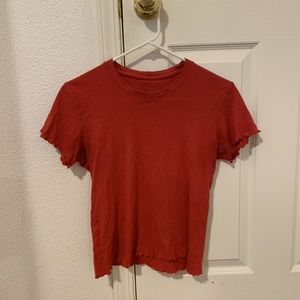 Red Brandy Melville/John Galt Shirt